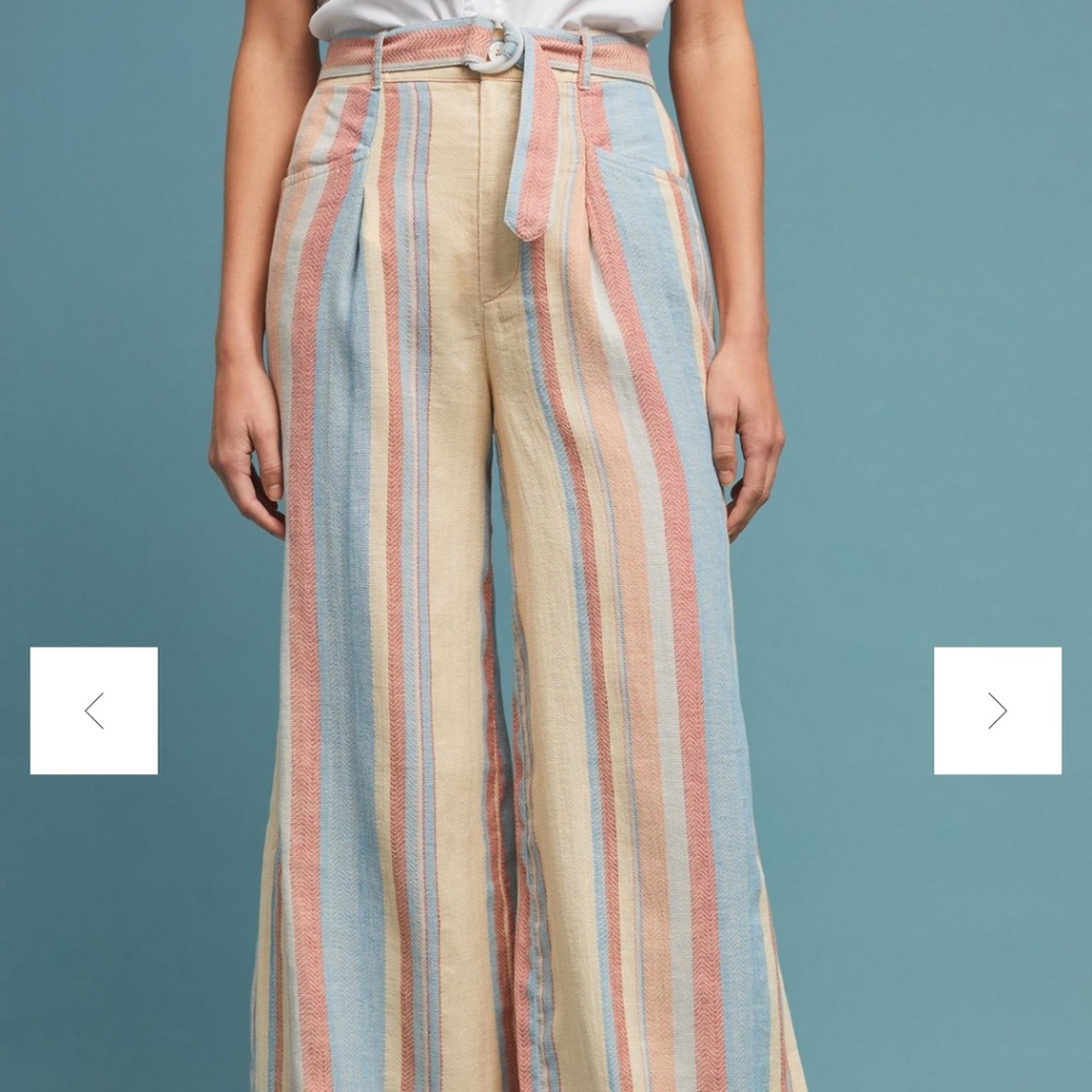 ANTHROPOLOGIE BEACHY WIDE-LEG PANTS